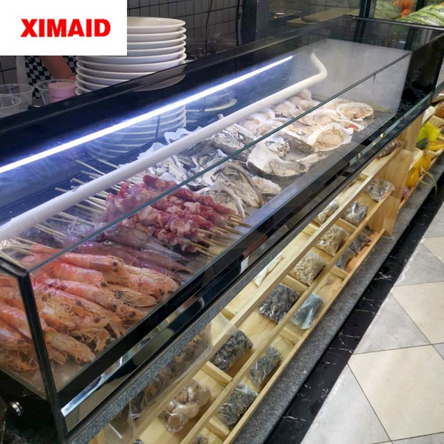 Lachs Vitrine salmon display cabinet