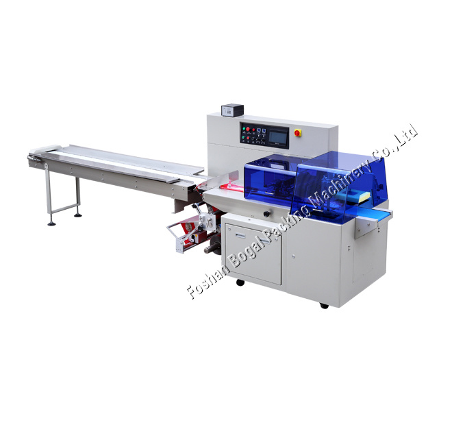 Full Automatic Flow Bag Packing Flow Type Small Cake Wrapping Machine Factory Price