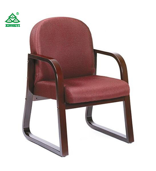 Boss Office Products Mahogany Frame Fabric Side Chair