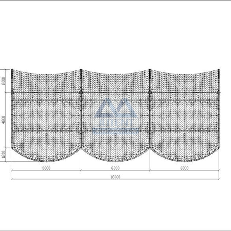 7 Shape Outdoor PVDF Car Canopy Membrane Structure Tent