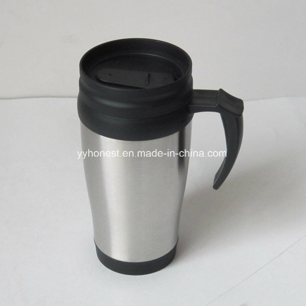 400ml Insulated Travel Coffee Mugs with Lid