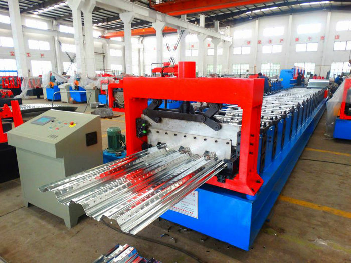 Steel Structure Building Materials Metal Roof Decking Roll Forming Machine