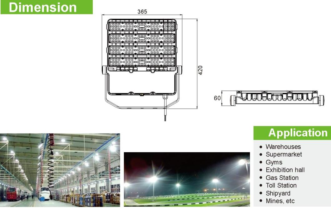 Outdoor 1000W 800W 600W 400W 500W 300W 200W 100W LED Project Flood Light