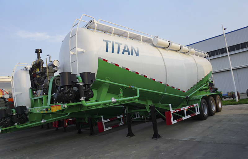 Cement Tankers, Capacity 50 M3, 3 Axles Dry Bulk Tank for Cement