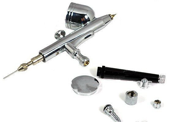 Air Brush Mini Hand Spray Gun Dual Action Airbrush Kit