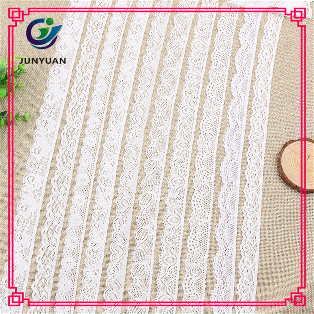 Cheap White Embroidery Trimming Lace Chemical Lace Embroidery Lace Designs