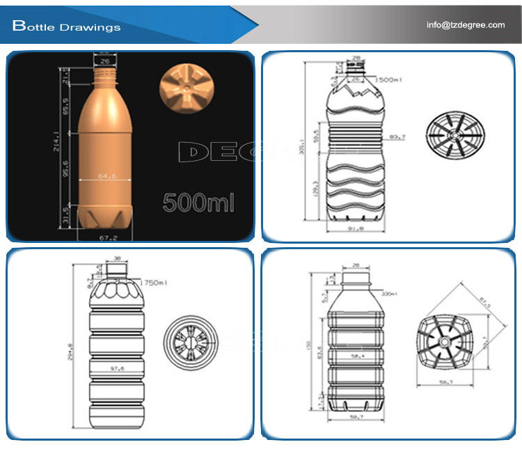 Full Auto Pet Bottle Blow Molding Machine with Lowest Price