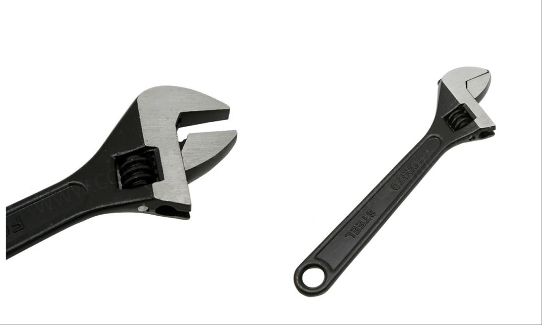 45# Carbon Steel Drop Forged American Type Adjustable Wrench