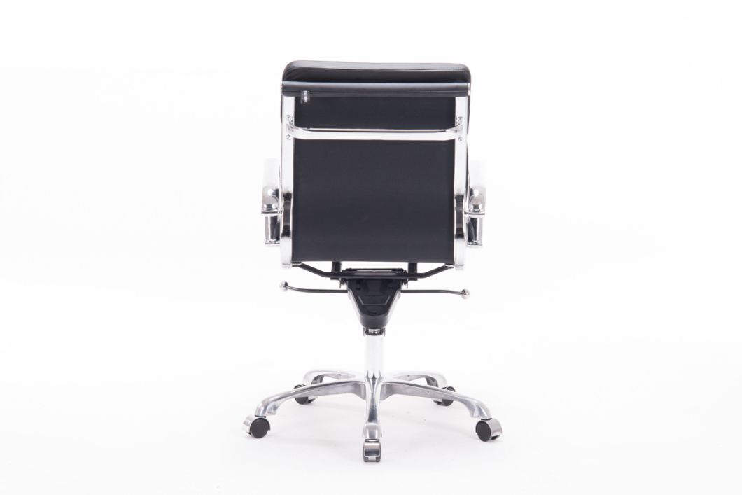Ribbed PU Leather Swivel Adjustable Director Office Executive Chair