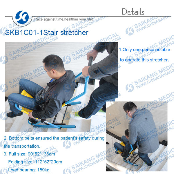 Medical Appliances High Quality Stair Folding Stretcher