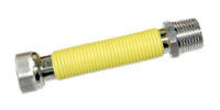 Yellow PE Covered Flexible Stainless Steel Corrugated Gas Hose