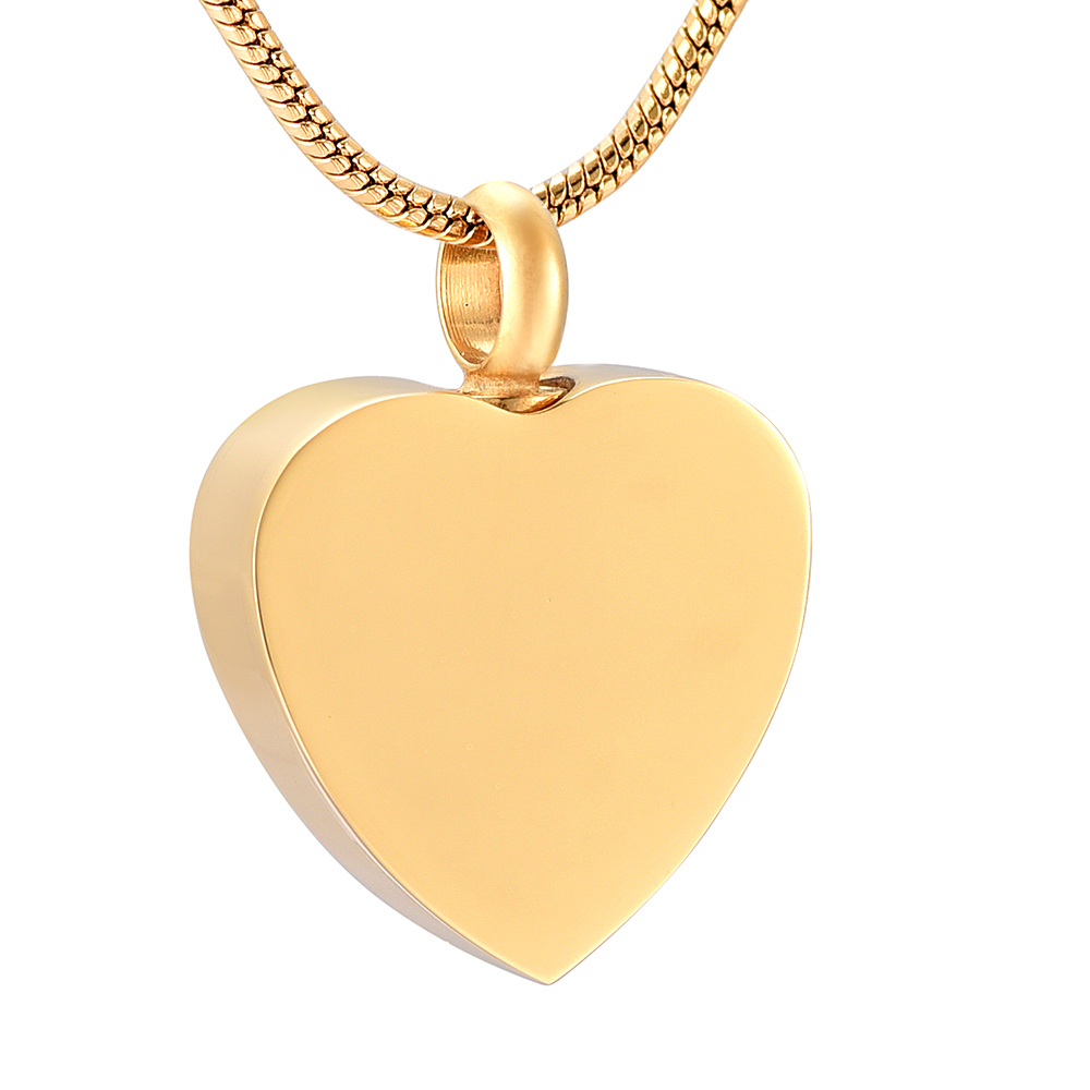 Blank Customized Heart Cremation Urn Pendant for Human/Pet Momorial Jewellery