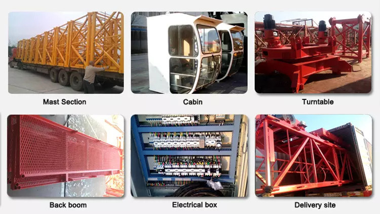 5610 Flat Top Tower Crane 6ton Crane Towers Construction Equipment