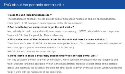 Luxury Portable Dental Unit 2017 Newest Mobile Dental Unit