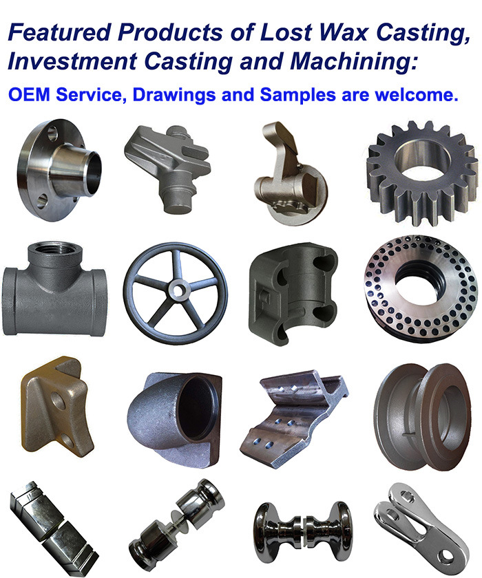 OEM Custom Steel Casting Machining Machinery Parts with ISO9001