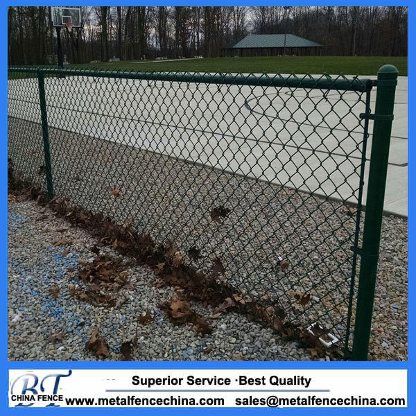 Galvanized PVC Coated Security Chain Link Mesh Fence