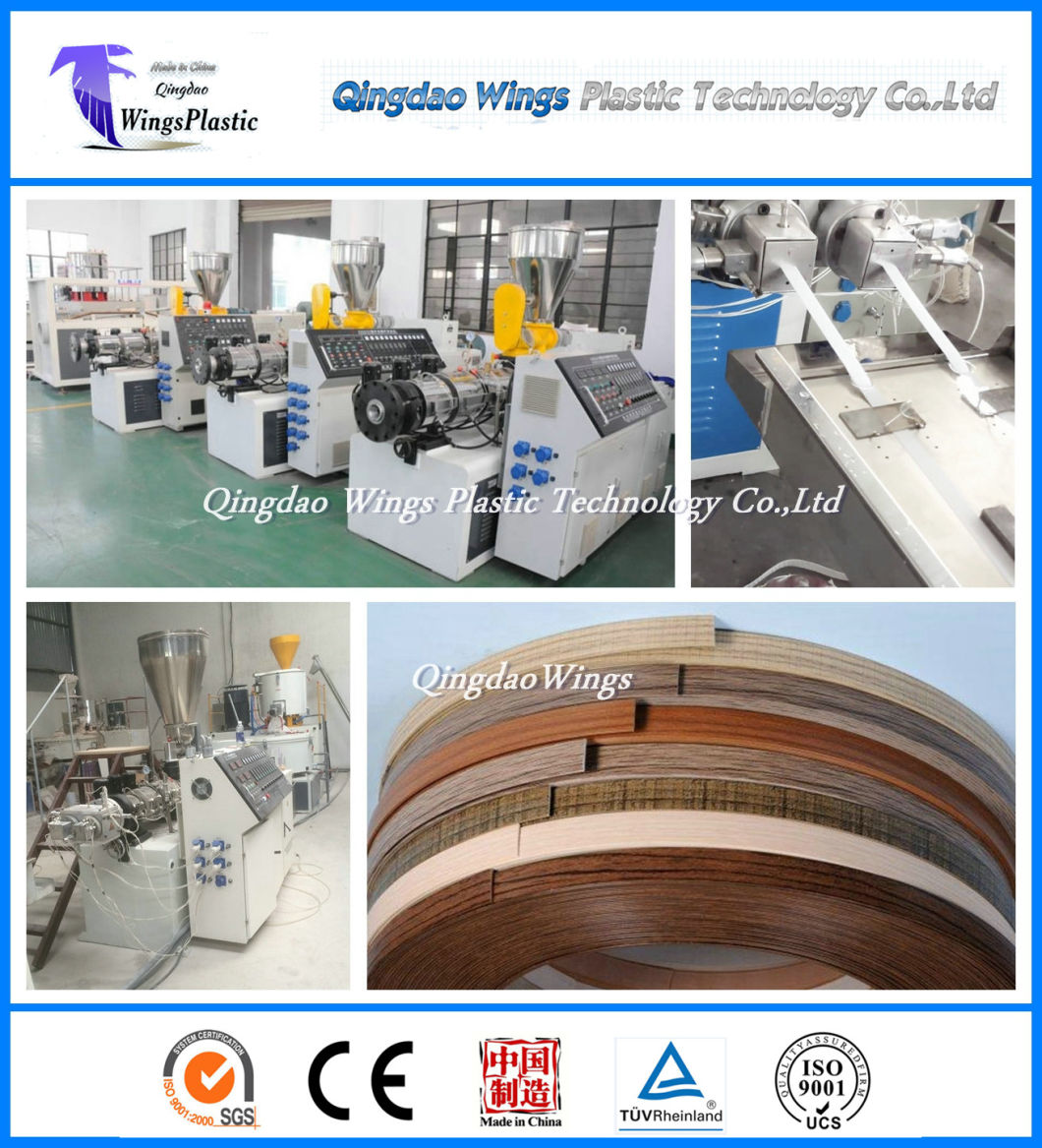 Plastic Extruder Machine for PVC Edge Banding Tape of Particle Board