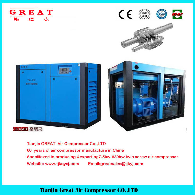 China Great! ! Best Price High Efficient Oil Silent Electric Stationary Rotary Screw Air Compressor Made in China for Sale