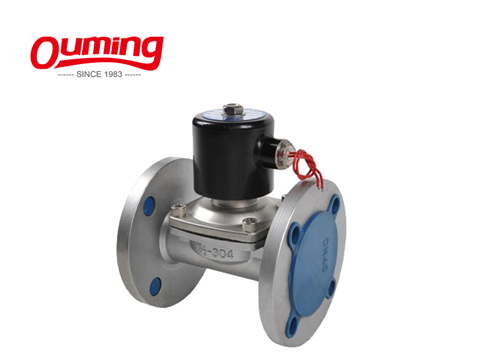 Automatic Gas Stainless Steel Flange Control IP67 Solenoid Valve