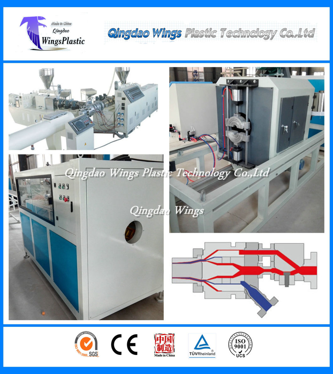 PVC Water Pipe Extruder Machine with Conical Twin Screw Extruder