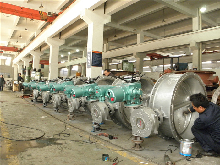 Gear Operator Double Flange Type Concentric Butterfly Valve