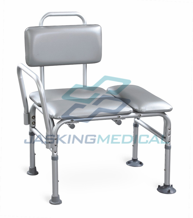 Portable Medical Aluminum Alloy Adjustable Height Bath Shower Bench (JX-6091L)