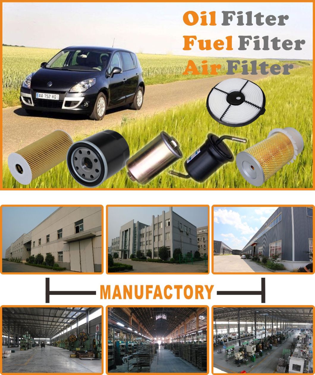 Car Parts Auto Parts Factory Oil Filter for Hyundai KIA 263202f000 26320-2f000