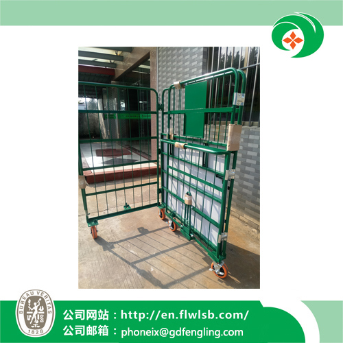 Customized Collapsible Steel Dispatch Trolley for Warehouse Storage