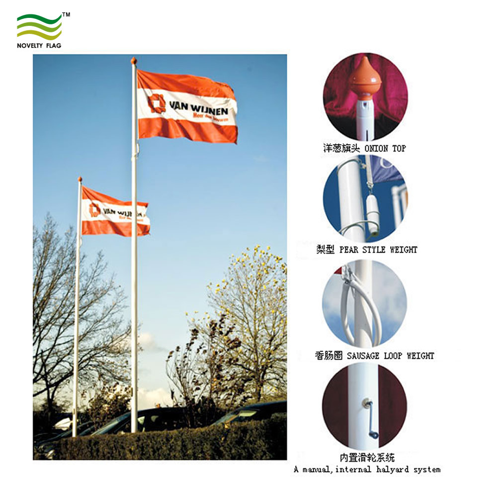 12 Meter Flag Pole Fiberglass Pole for Banner Flags