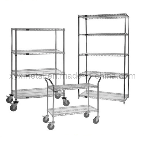 Chrome Mesh Shelf Heavy Duty Roll Rack Wire Shelving