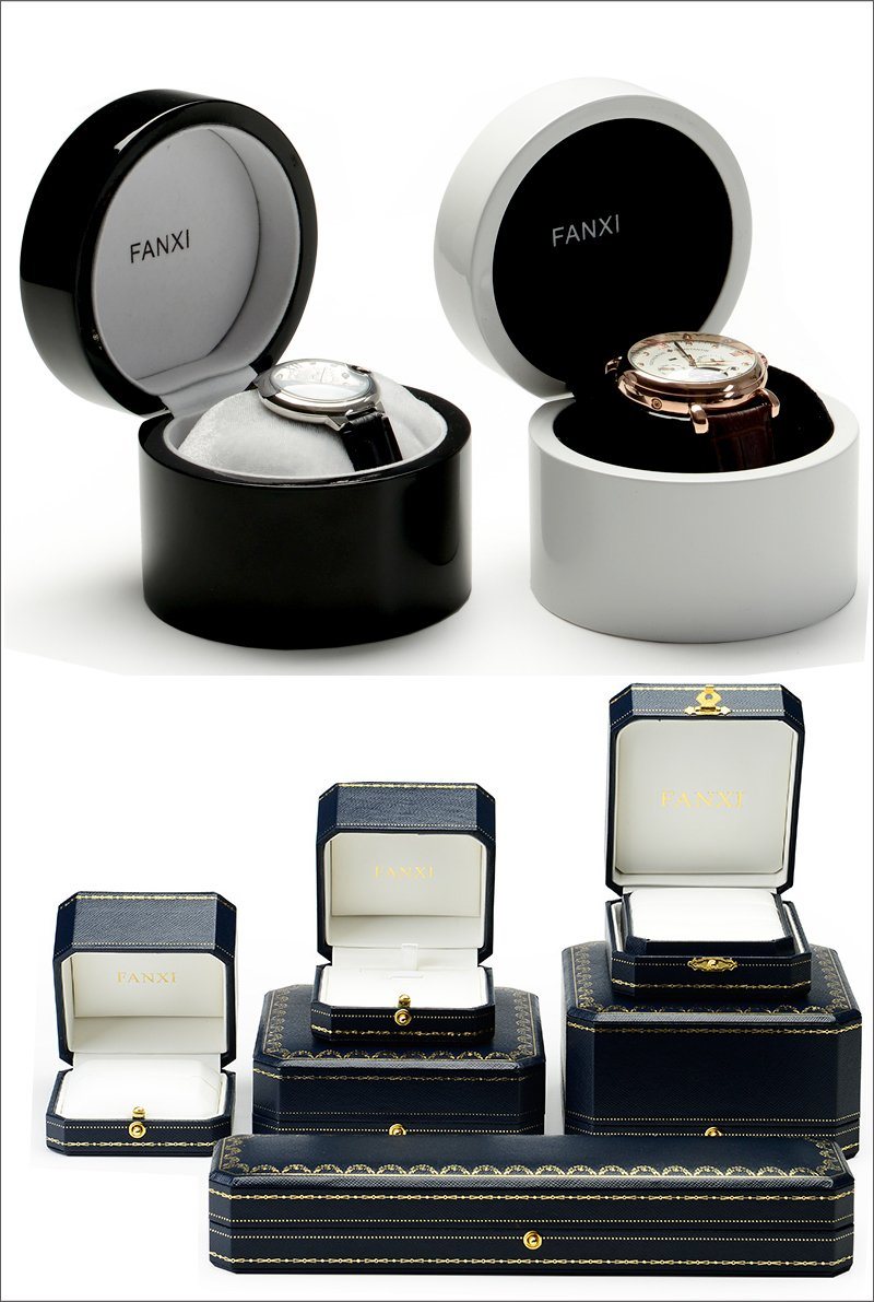 LED Jewelry Packing Boxes Fashion PU Boxes for Jewelry