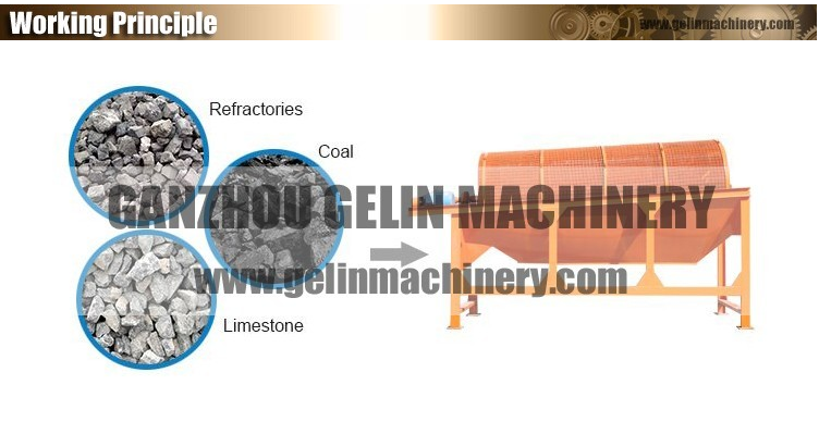 Alluvial Tin Ore Washing Machine Trommel Screen