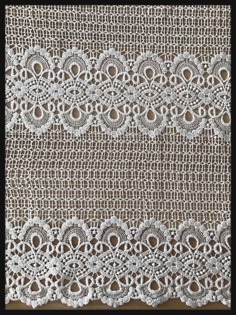 Poly Embroidery Lace Fabric Chemical Guipure Lace