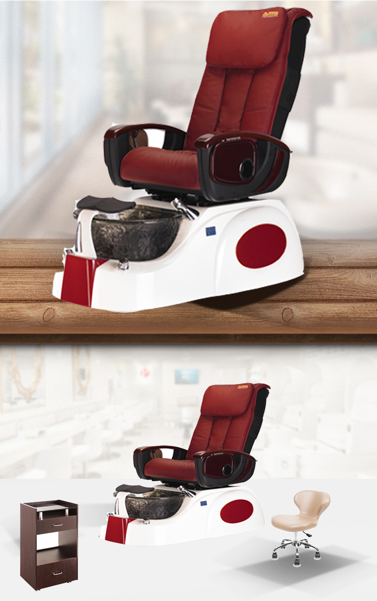 Shower Foot Rest SPA Chairs with Acrylic Nail Powder
