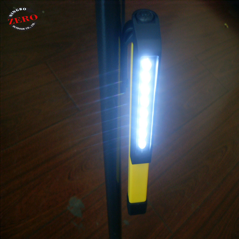 Cheap Magnet 8 LED Working Light with Pen Clip