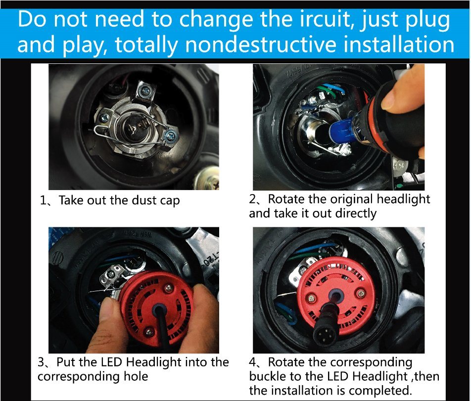 Auto Spare Part Lamp 25W Car LED Headlight