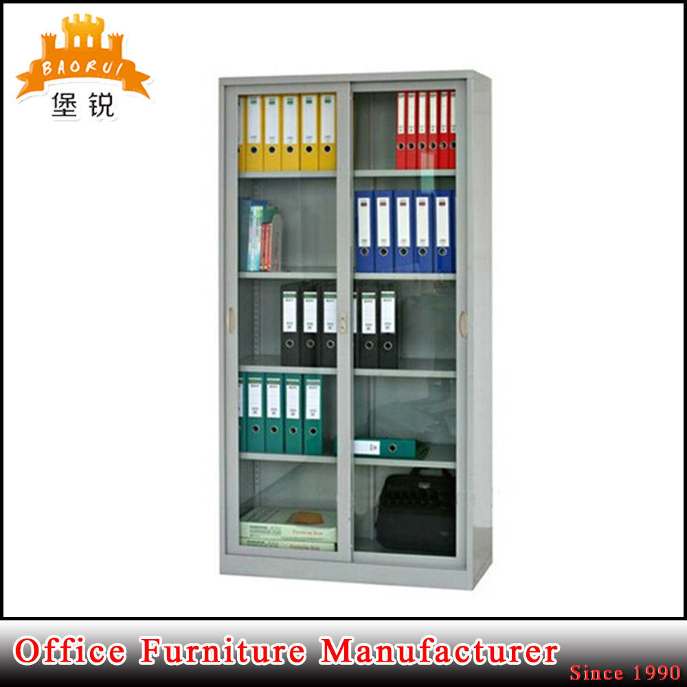 Modern Design Glass Door Metal Display Cabinet