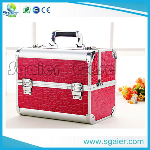 Export Beauty Colorful Personalized Aluminum Nail Makeup Case, Cosmetic Case