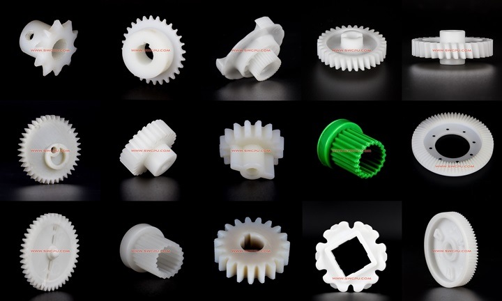 Machining Precised Nylon Plastic Internal Transmission Spur Gears for Kids Toys