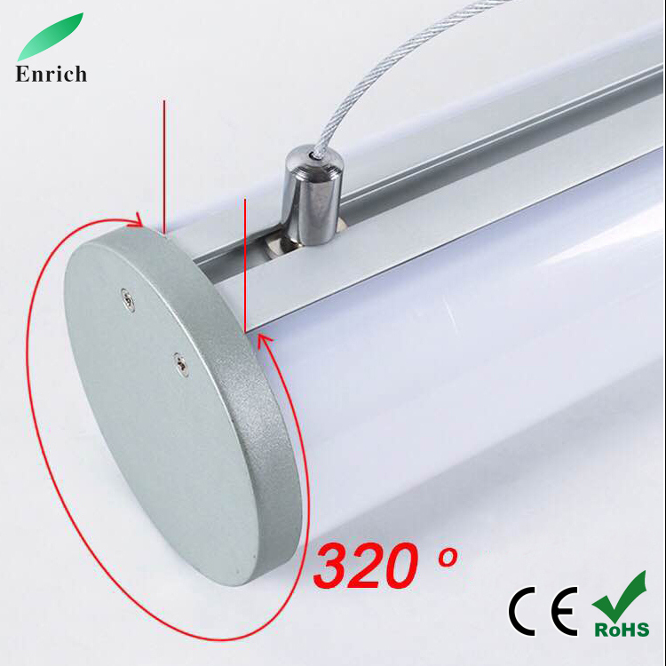 Round Tube LED Linear Light, LED Pendant Light for Office