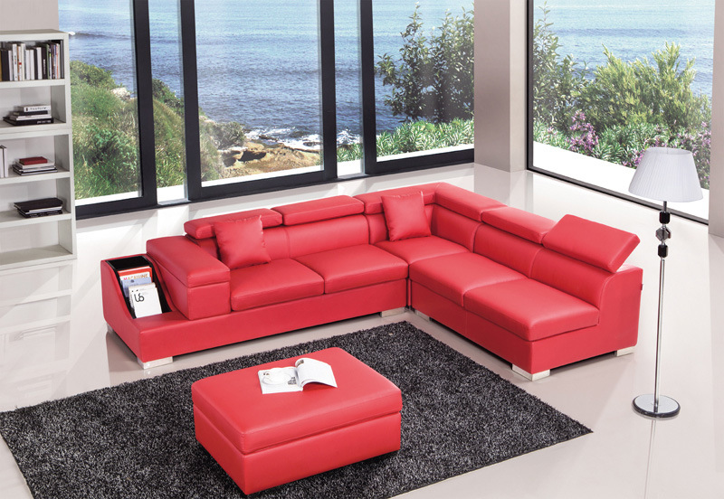 European Design Corner Leather Sofa with Storage (HC1070)