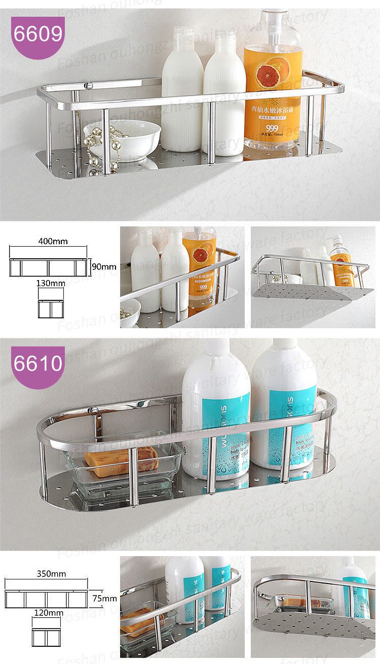 304 Stainless Steel Wall Corner Bathroom or Kitchen Shelf