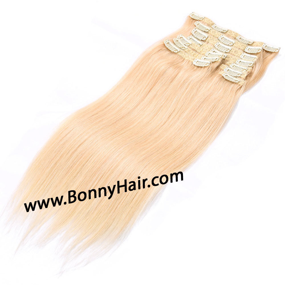 Brazilian Virgin Human Remy Hair Clip on Hair Extension 10 Pieces/Set Human Hair Extension