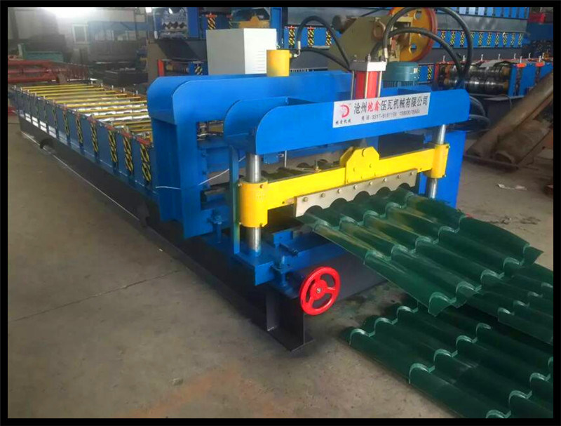Fully Automatic Metal Glazed Roof Tile Roll Forming Machine