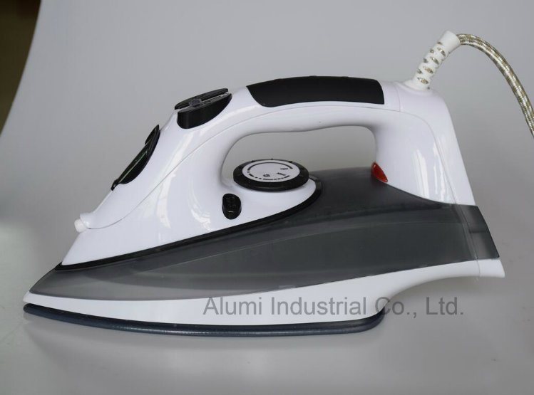 Hotel Automatic Electric Gray Black Steam Iron with Ceramics Soleplate