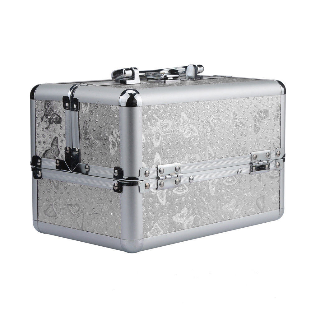 Aluminum Cosmetic Drawers Box Makeup Vanity Case