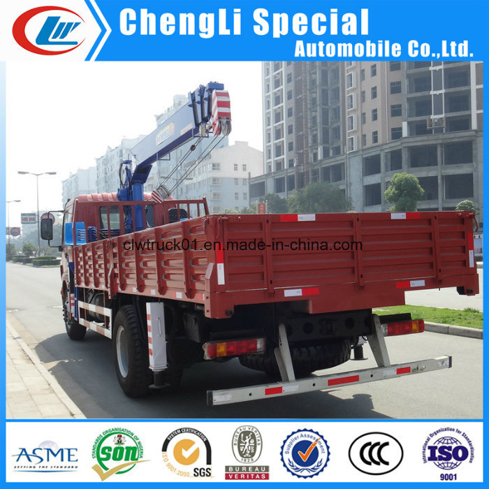 Foton 4X2 8tons Low Bed Mobile Truck Mounted Crane