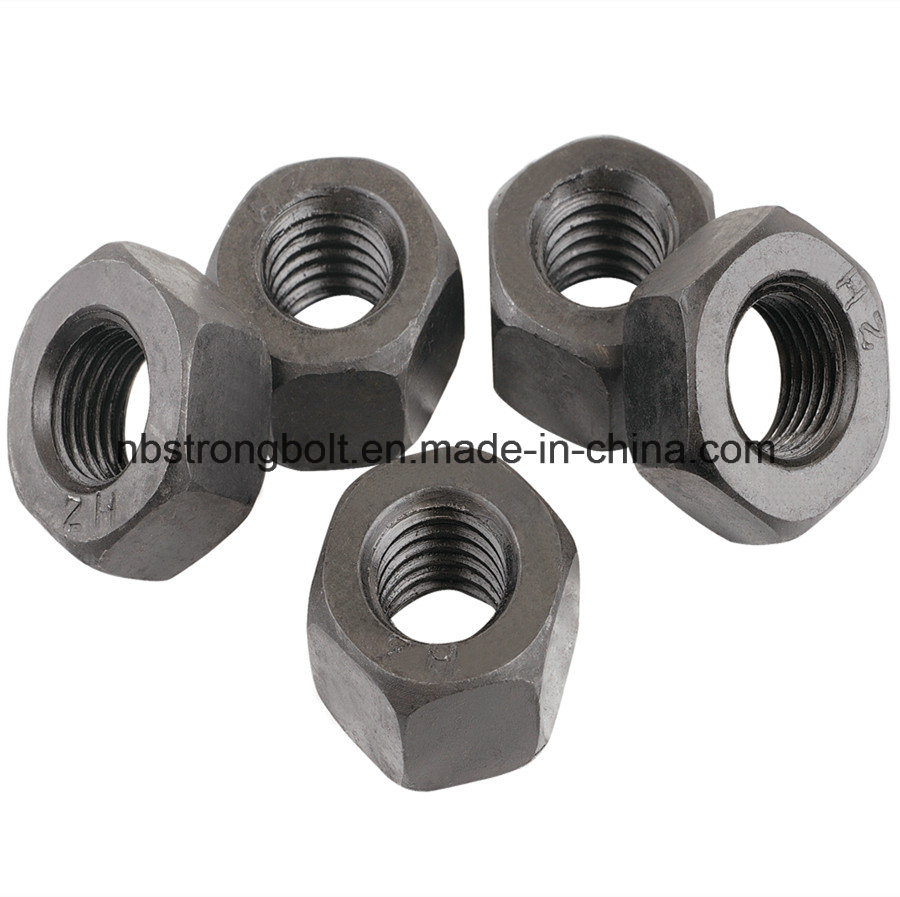 ASTM A194 Gr. 2h Heavy Hex Nut Black 5/16