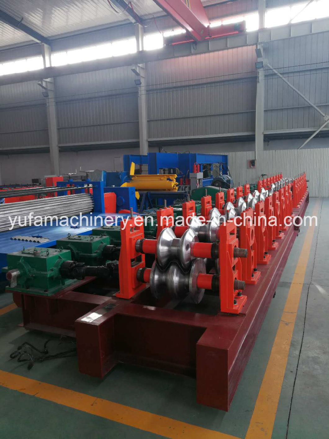 PPGI Steel Highway Guardrail Cold Roll Forming Machine