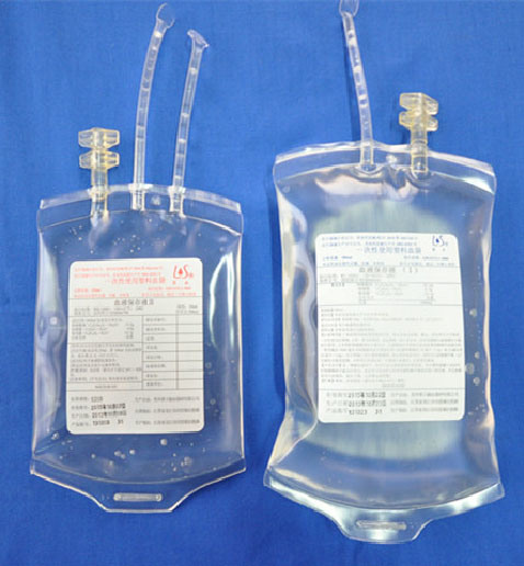 High Quality Single Blood Transfer Bag with Solution (tubular film)